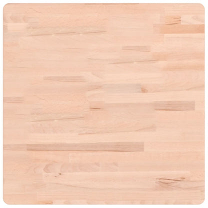 Table Top 60x60x4 cm Square Solid Wood Beech