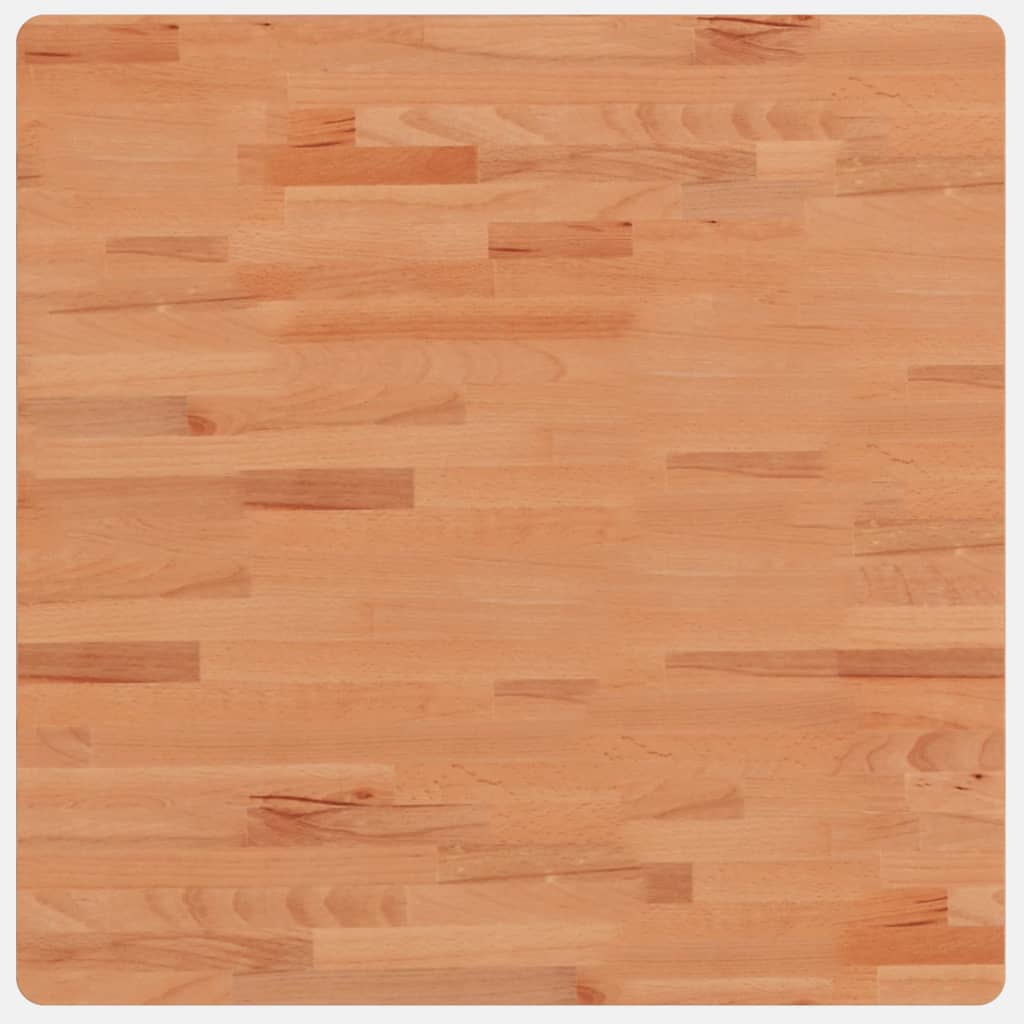 Table Top 70x70x1.5 cm Square Solid Wood Beech