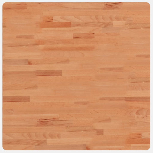 Table Top 70x70x1.5 cm Square Solid Wood Beech