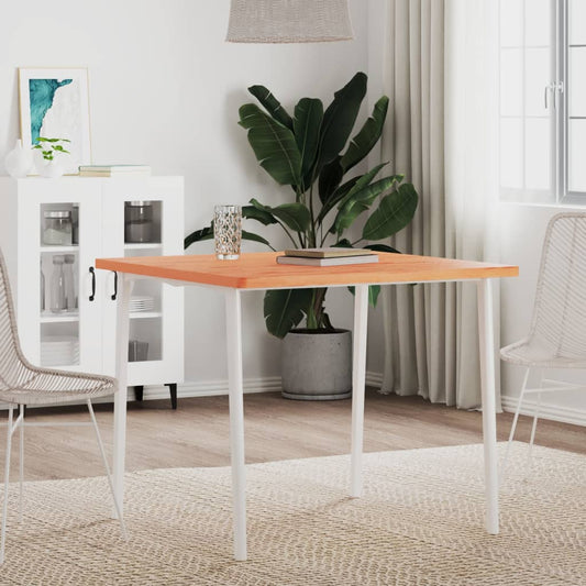 Table Top 80x80x2.5 cm Square Solid Wood Beech