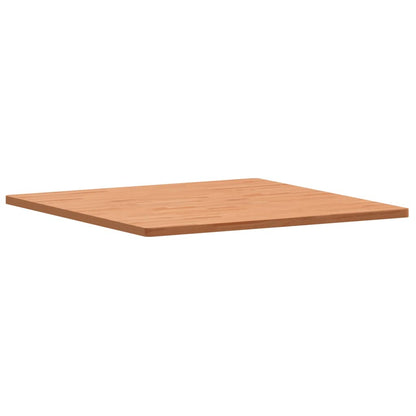 Table Top 90x90x2.5 cm Square Solid Wood Beech