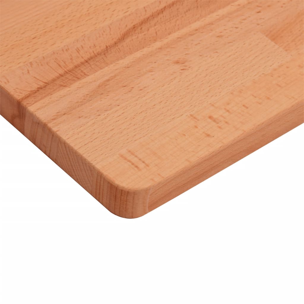 Table Top 90x90x2.5 cm Square Solid Wood Beech