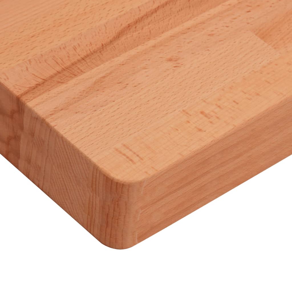 Table Top 70x70x4 cm Square Solid Wood Beech
