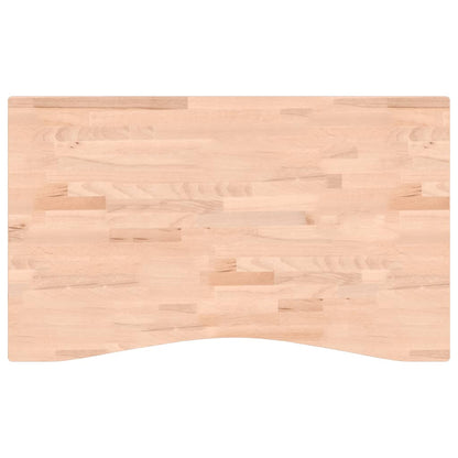 Desk Top 100x(55-60)x2.5 cm Solid Wood Beech