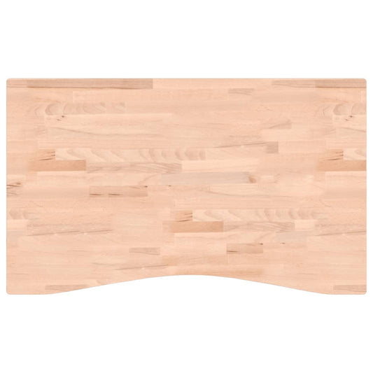 Desk Top 100x(55-60)x2.5 cm Solid Wood Beech