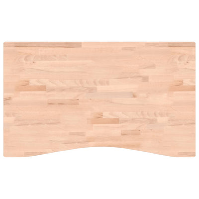 Desk Top 100x(55-60)x2.5 cm Solid Wood Beech