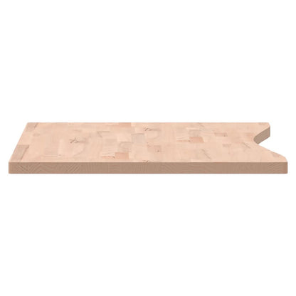 Desk Top 100x(55-60)x2.5 cm Solid Wood Beech