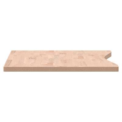 Desk Top 100x(55-60)x2.5 cm Solid Wood Beech