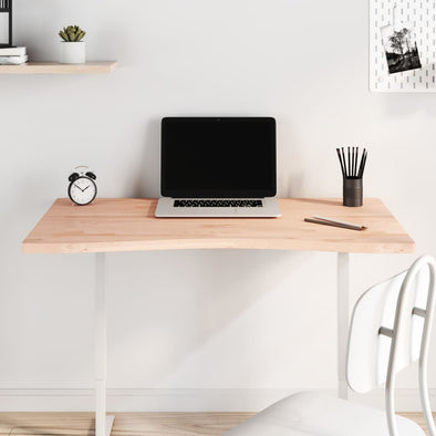Desk Top 100x(55-60)x2.5 cm Solid Wood Beech