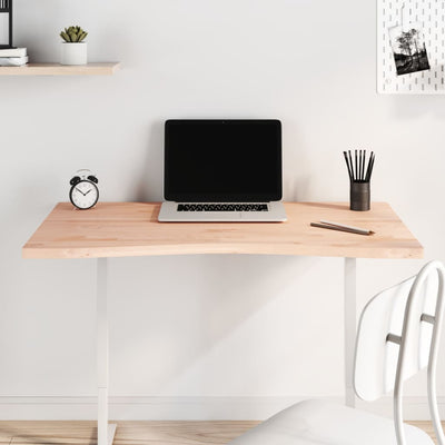 Desk Top 100x(55-60)x2.5 cm Solid Wood Beech