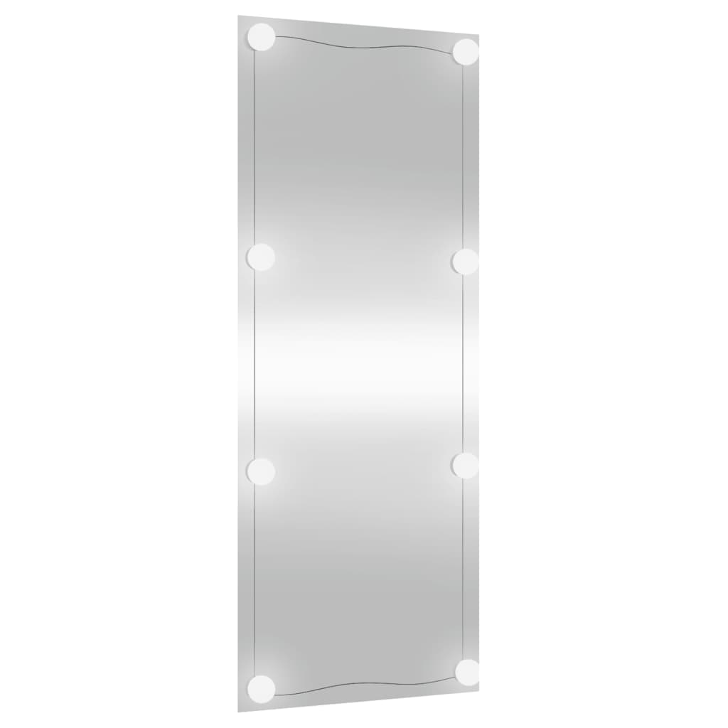 Wall Mirror with LED Lights 40x100 cm Glass Rectangle