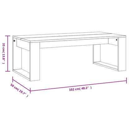 Coffee Table Sonoma Oak 102x50x35 cm Engineered Wood