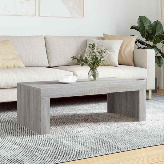 Coffee Table | Grey sonoma | Engineered wood | 102x50x36 cm | Modern