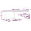 TV Cabinet Brown Oak 120x34x37 cm Engineered Wood