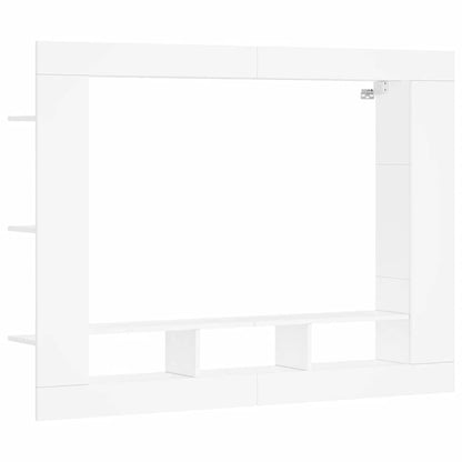 TV Cabinet White 152x22x113 cm Engineered Wood