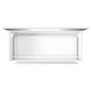 Bathroom Cabinet with Mirror High Gloss White Engineered Wood