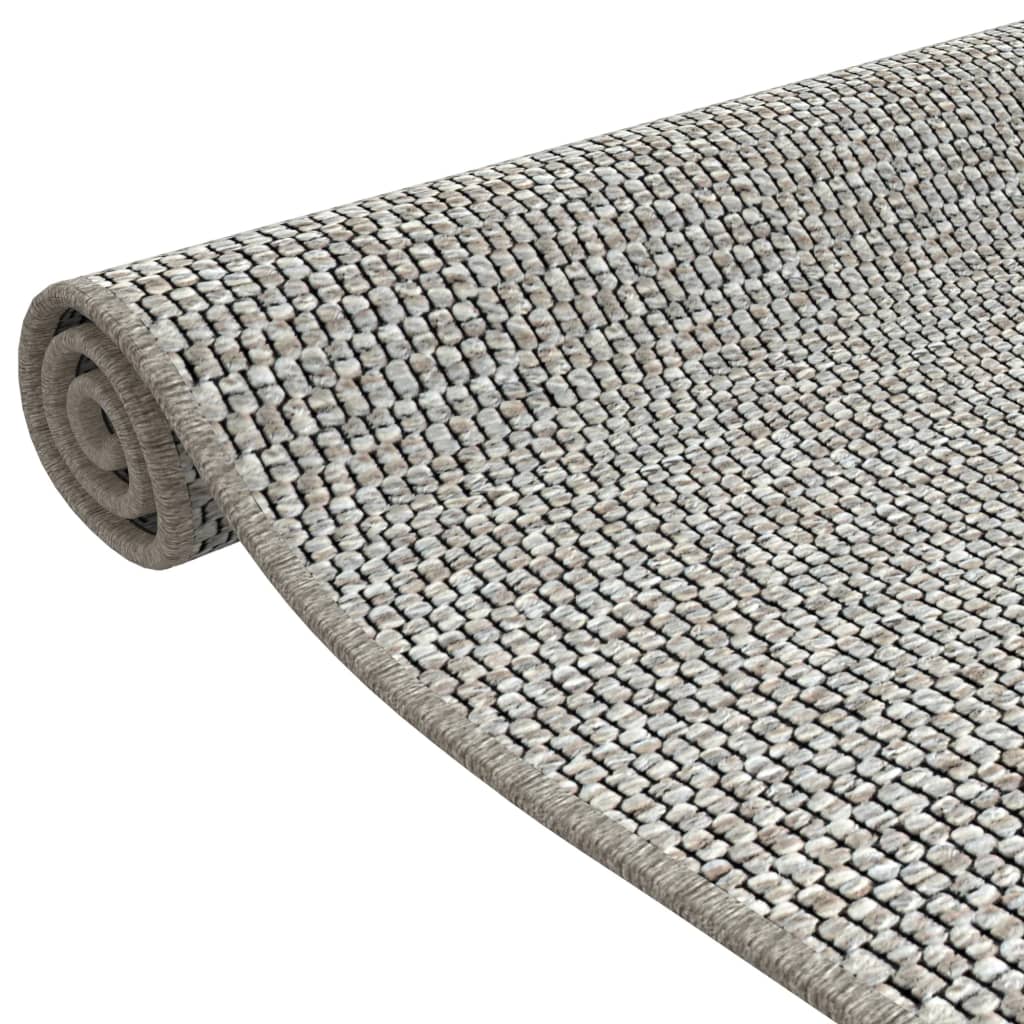 Carpet Runner Sisal Look Platina 50x100 cm