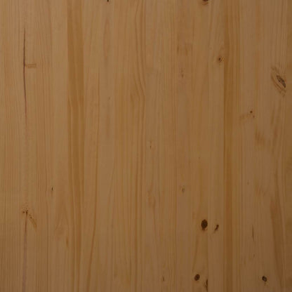 Rolling Cabinet with Drawers "MOSS" Honey Brown Solid Wood Pine