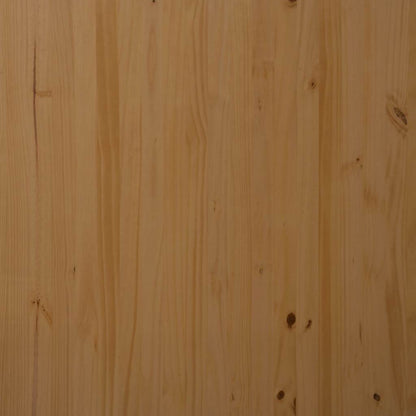 Rolling Cabinet with Drawers MOSS Honey Brown Solid Wood Pine