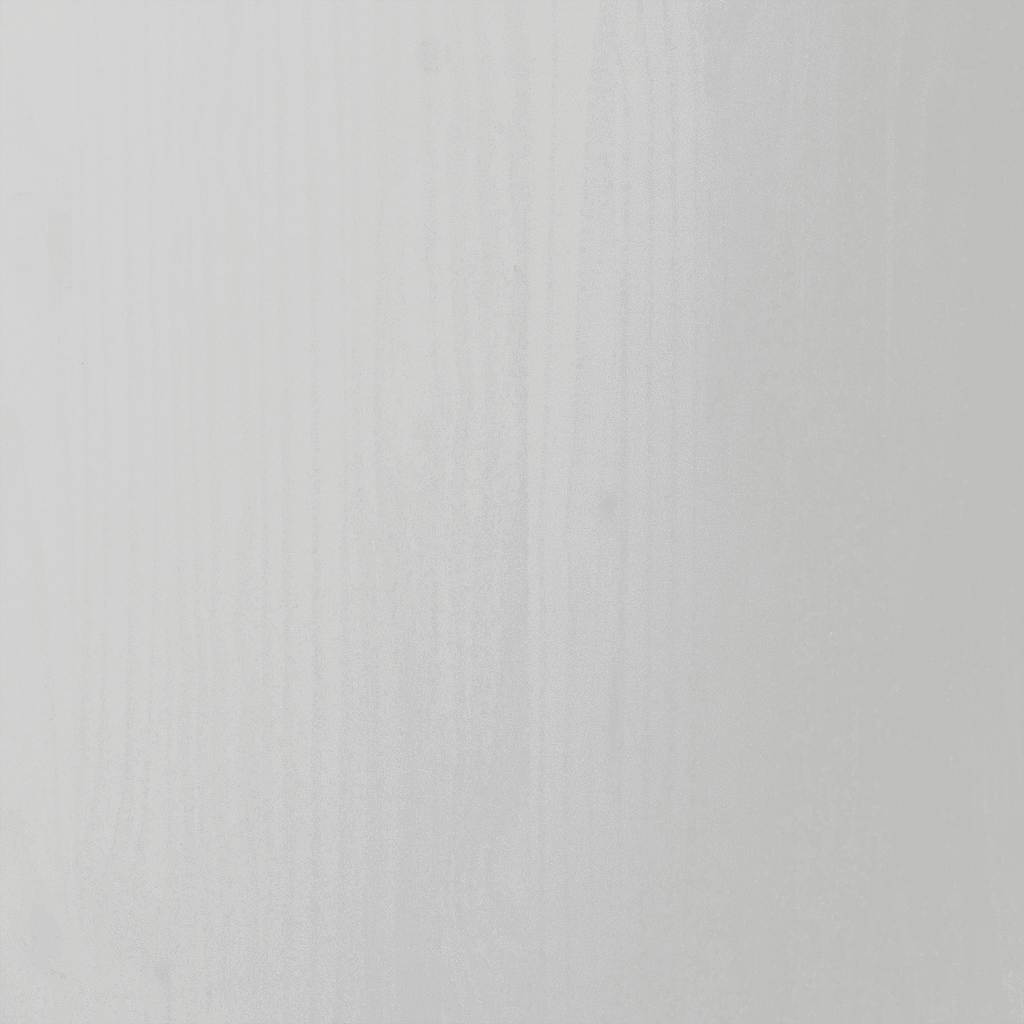 Rolling Cabinet with Drawers "MOSS" White Solid Wood Pine