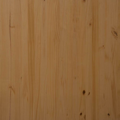 Rolling Cabinet with Drawers "MOSS" Honey Brown Solid Wood Pine
