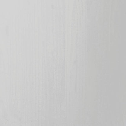 vidaXL Rolling Cabinet White Solid pine wood, engineered wood, plastic