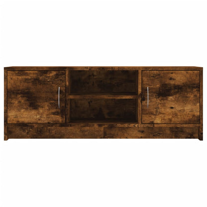 TV Cabinet Smoked Oak 102x30x37.5 cm Engineered Wood