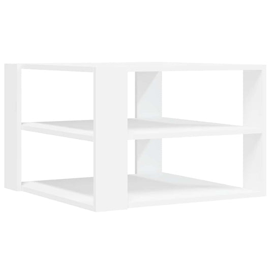 Coffee Table White 58x58x40 cm Engineered Wood