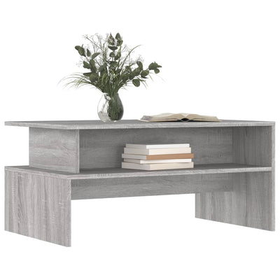Coffee Table Grey Sonoma 90x55x42.5 cm Engineered Wood