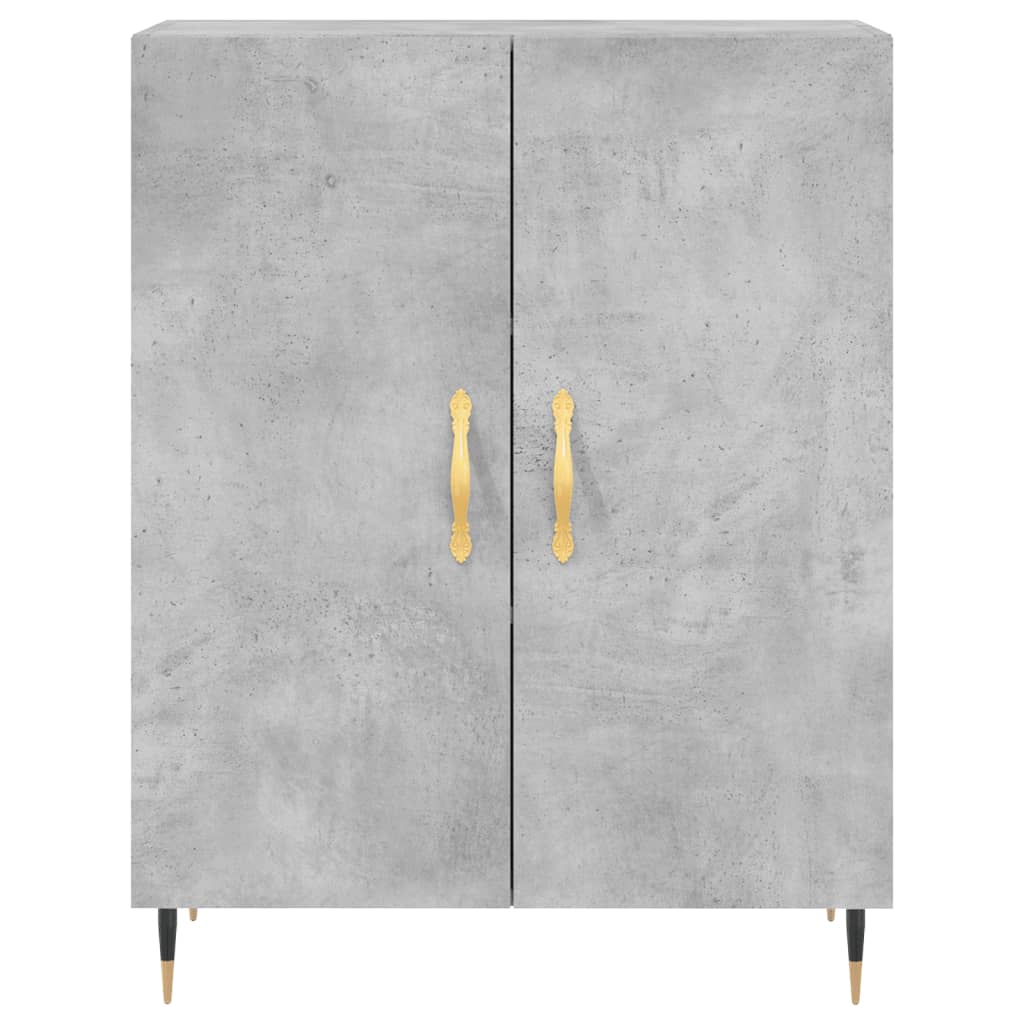 Highboard Concrete Grey 69,5x34x180 cm Engineered Wood