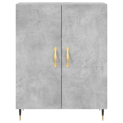 Highboard Concrete Grey 69,5x34x180 cm Engineered Wood
