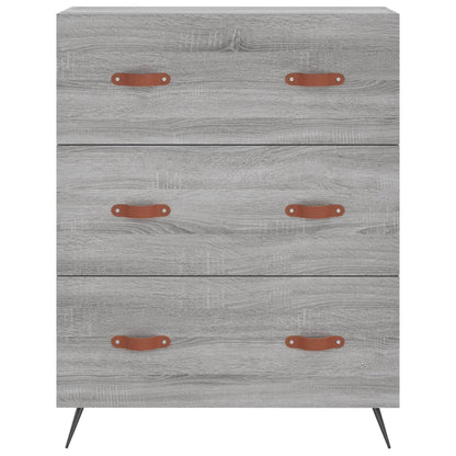 Highboard Grey Sonoma 69,5x34x180 cm Engineered Wood