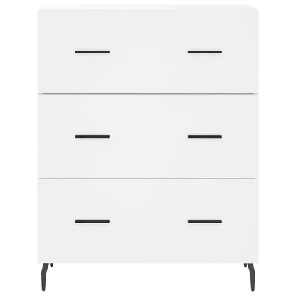 Highboard White 69.5x34x180 cm Engineered Wood