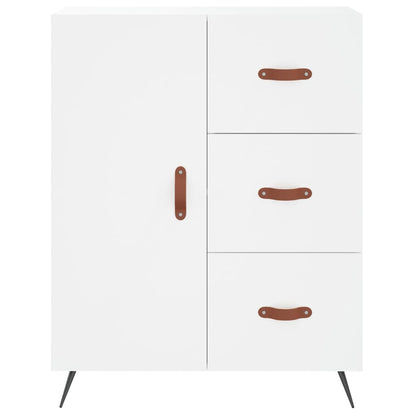 Highboard White 69,5x34x180 cm Engineered Wood