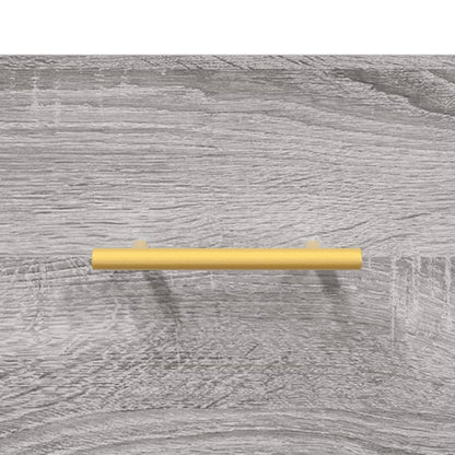 Highboard Grey Sonoma 69.5x34x180 cm Engineered Wood