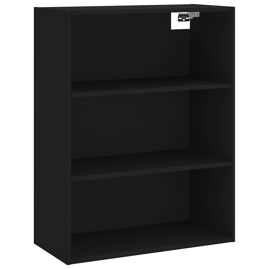 Highboard Black 69,5x34x180 cm Engineered Wood