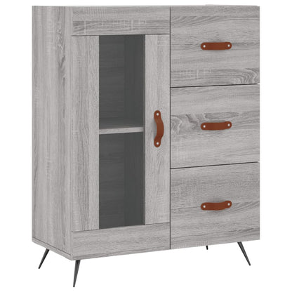 Highboard Grey Sonoma 69,5x34x180 cm Engineered Wood