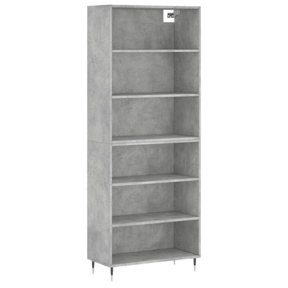 Highboard Concrete Grey 69,5x32,5x180 cm Engineered Wood