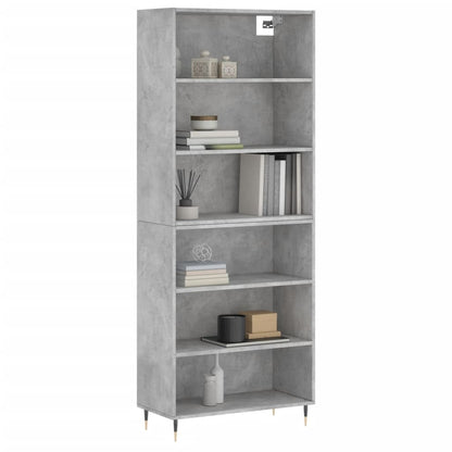 Highboard Concrete Grey 69,5x32,5x180 cm Engineered Wood