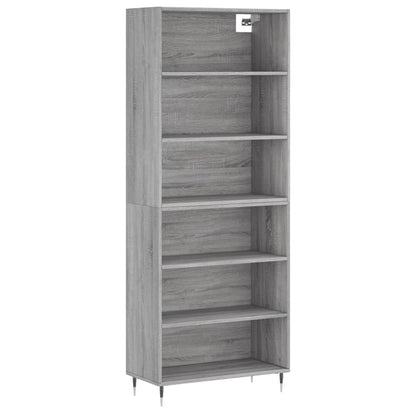 Highboard Grey Sonoma 69,5x32,5x180 cm Engineered Wood