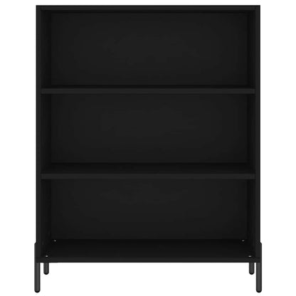 Highboard Black 69.5x32.5x180 cm Engineered Wood