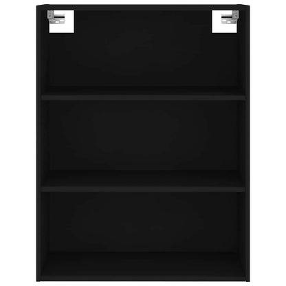 Highboard Black 69.5x32.5x180 cm Engineered Wood