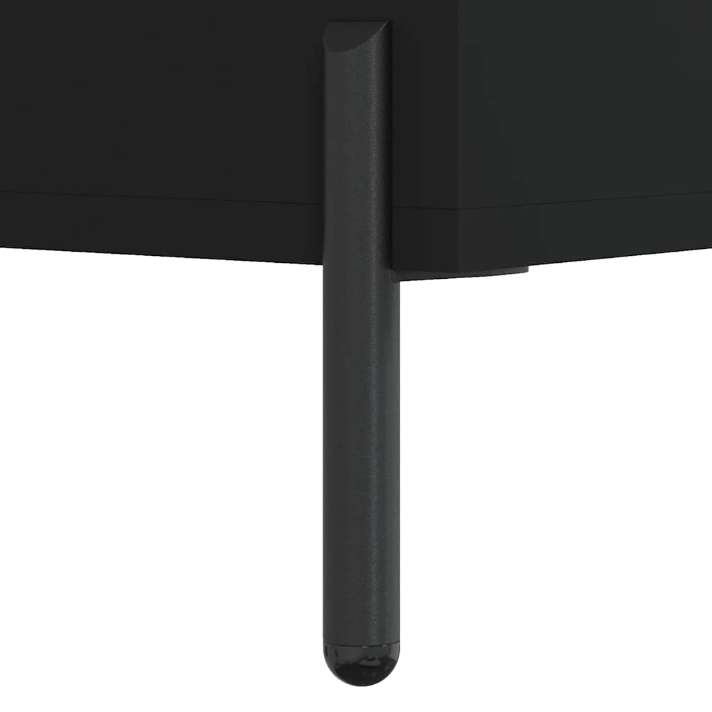 Highboard Black 69.5x32.5x180 cm Engineered Wood