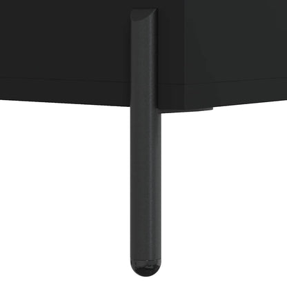 Highboard Black 69.5x32.5x180 cm Engineered Wood
