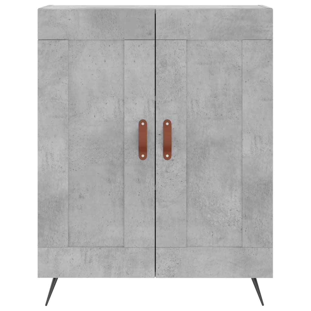 Highboard Concrete Grey 69,5x34x180 cm Engineered Wood