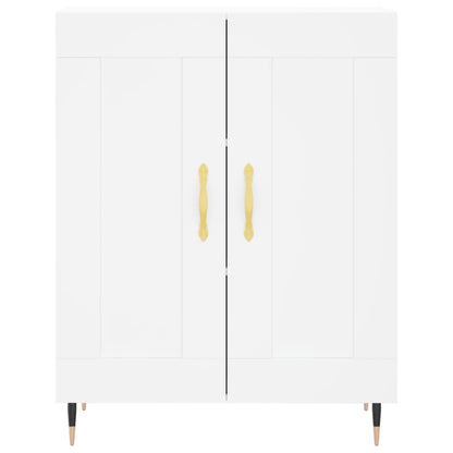Highboard White 69,5x34x180 cm Engineered Wood