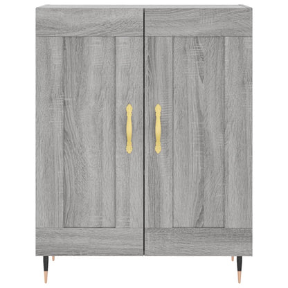 Highboard Grey Sonoma 69,5x34x180 cm Engineered Wood