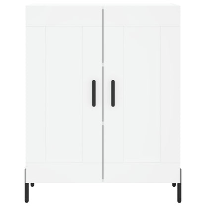 Highboard White 69.5x34x180 cm Engineered Wood