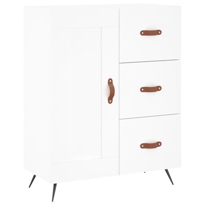 Highboard White 69,5x34x180 cm Engineered Wood