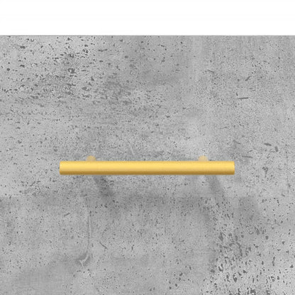 Highboard Concrete Grey 69.5x34x180 cm Engineered Wood